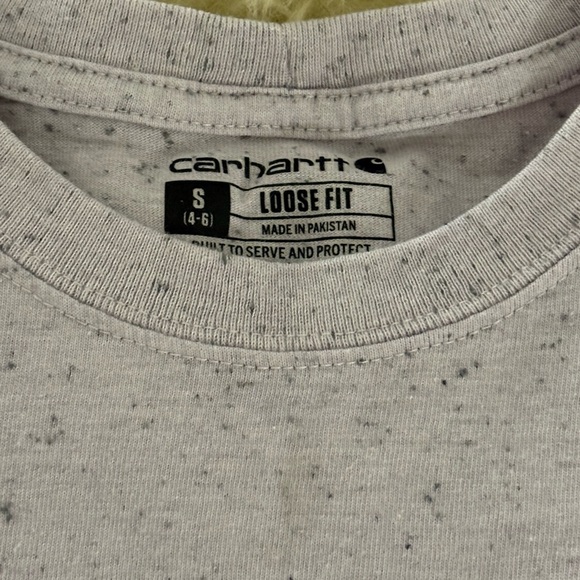 Carhartt Light Lavender and Gray Speckled Relaxed Fit Crewneck Short Sleeve Tee - Picture 5 of 5